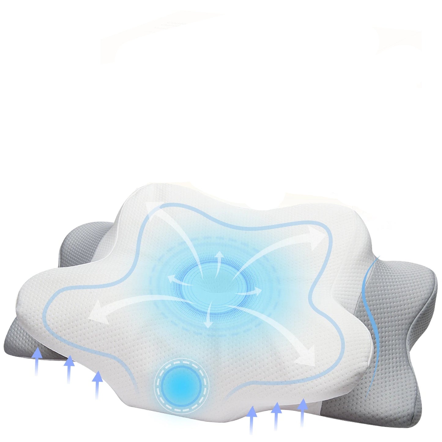 King Size Pillow Rebound Memory Foam Ergonomic Pillow Suitable for Different Sleeping Posture Machine Washable Pillowcase