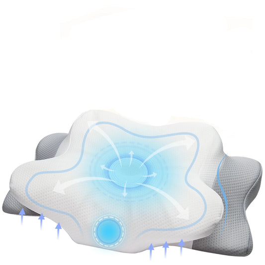 King Size Pillow Rebound Memory Foam Ergonomic Pillow Suitable for Different Sleeping Posture Machine Washable Pillowcase
